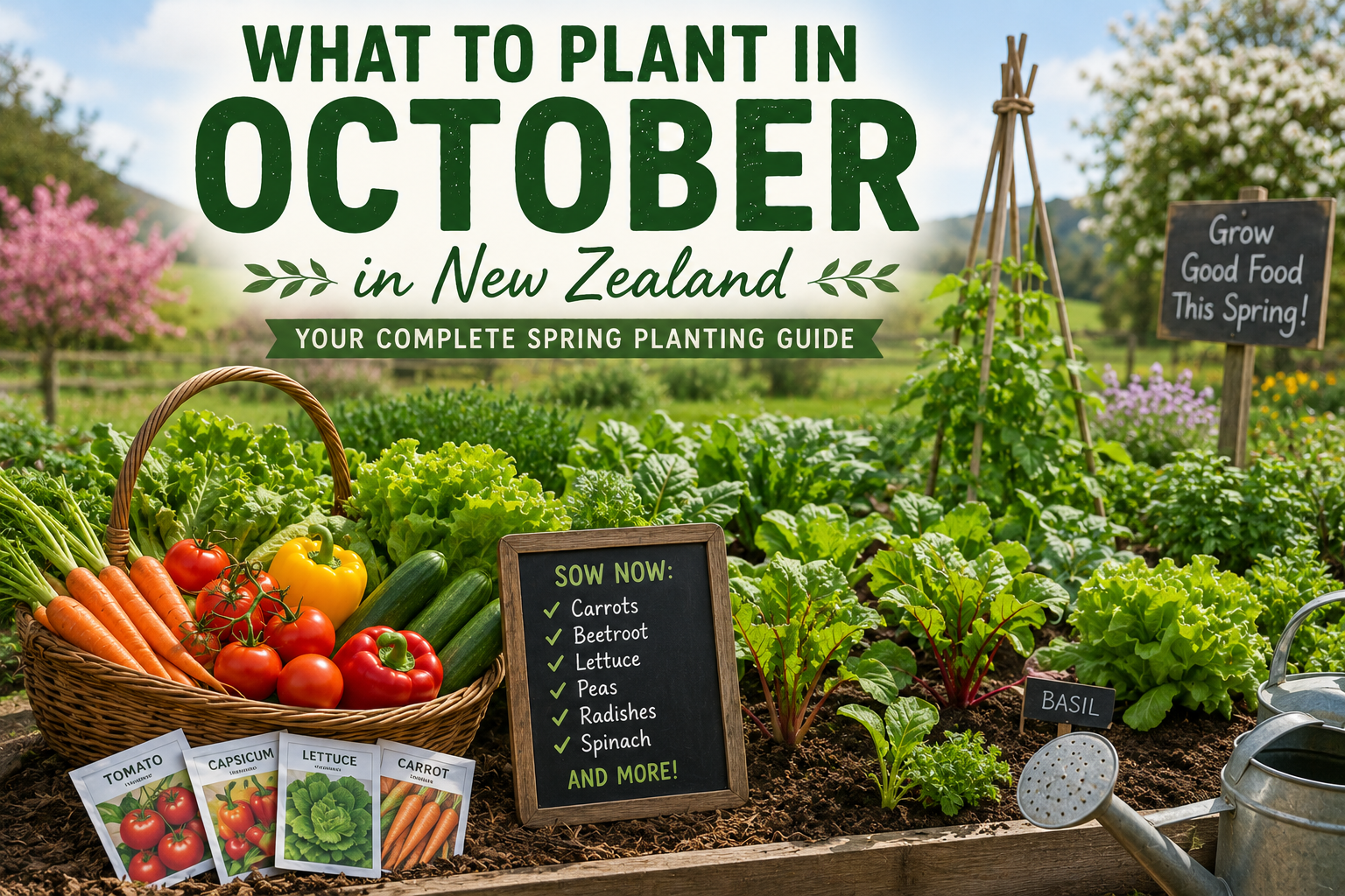 What to plant in October NZ vegetable growing guide