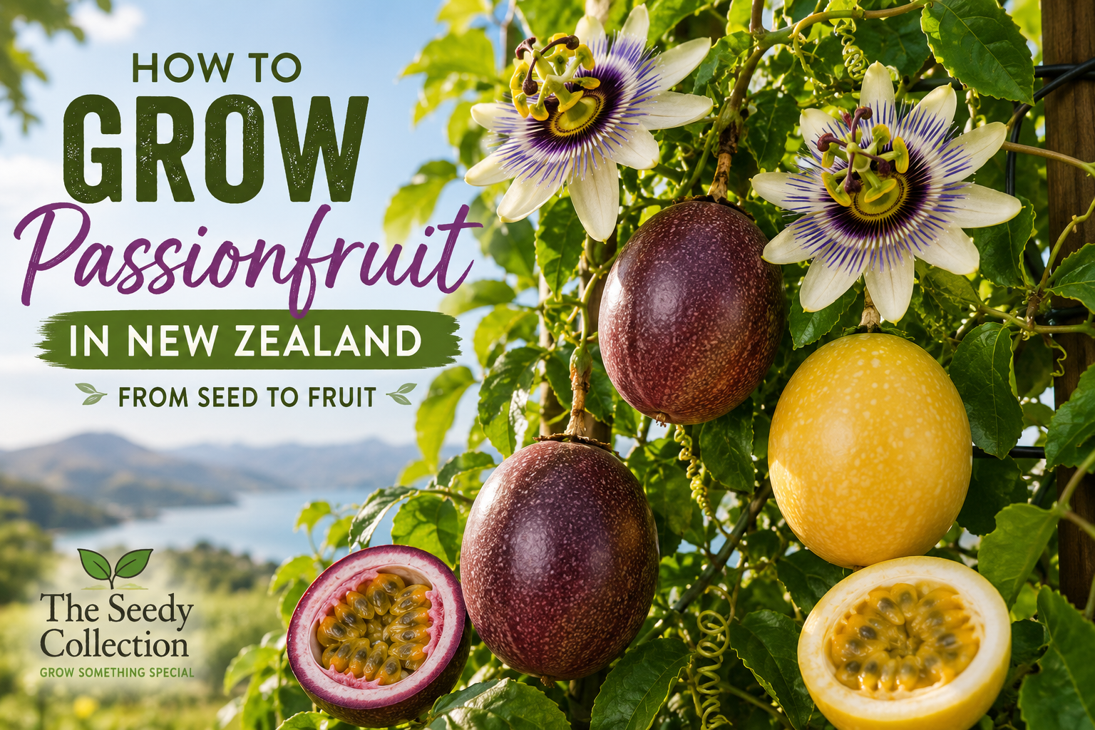 How to grow passionfruit in NZ from seed to fruit